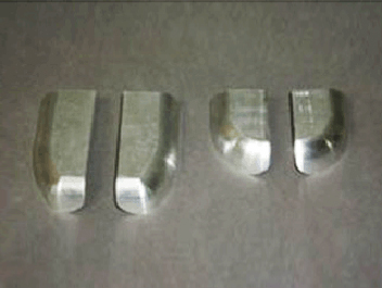 鋁制件去氧化皮、啞光處理前后